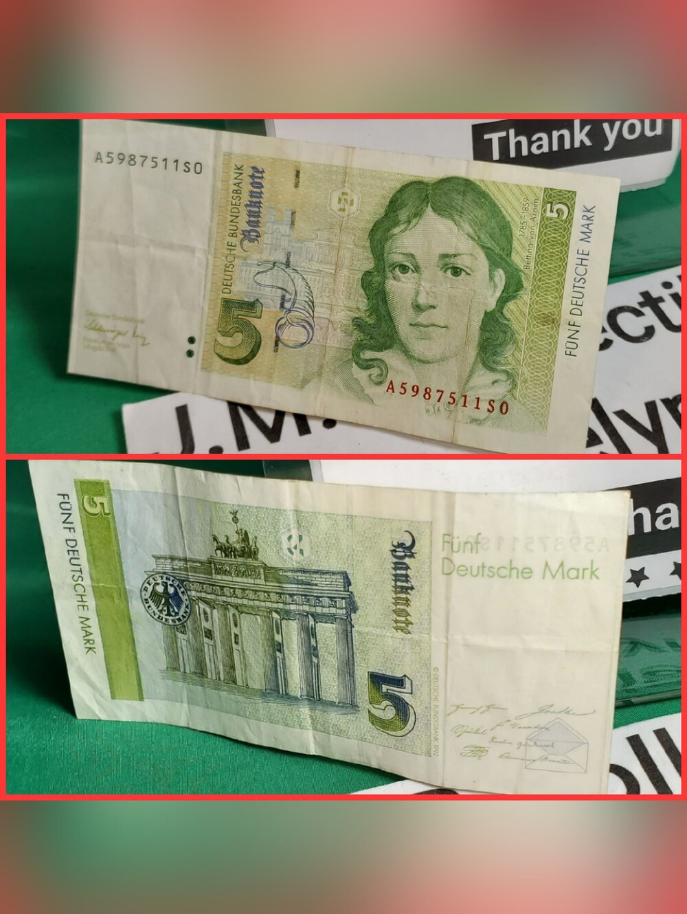 August 1st 1992 federal republic, 5 deutsche mark